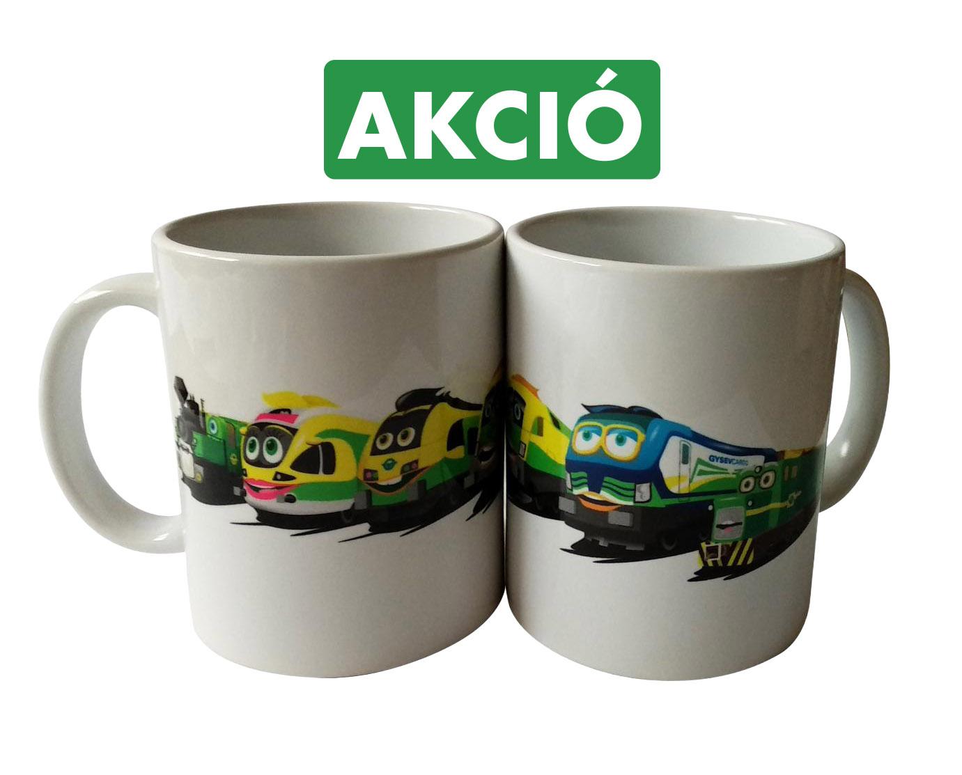 GYSEV barátok bögre_akció