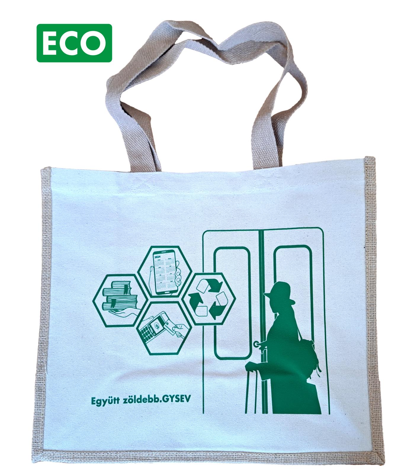 Juta-vászon bevásárlótáska