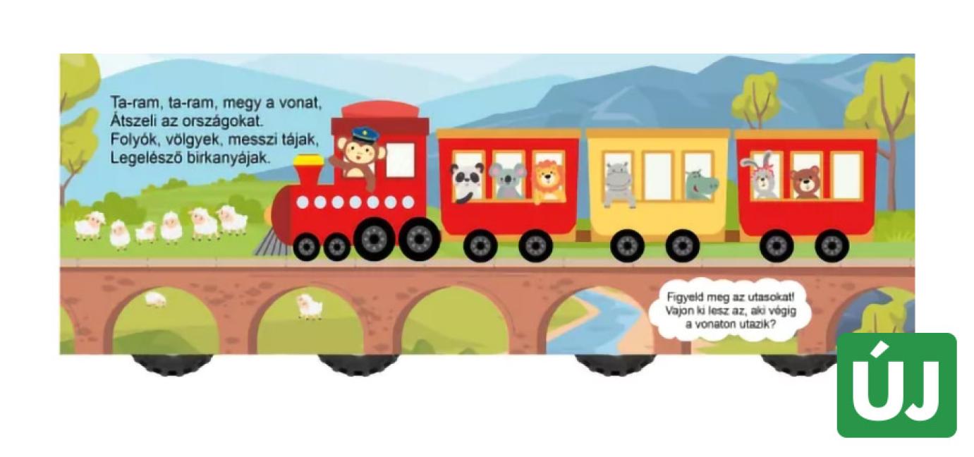 Megy a vonat mesekönyv