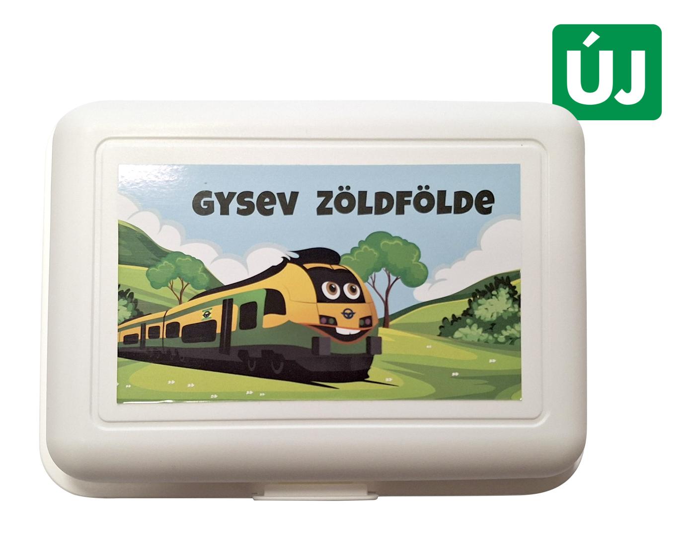 Uzsonnásdoboz Zöldfölde emblémával