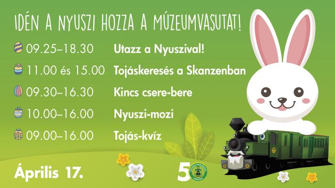 Múzeumvasút húsvét programok