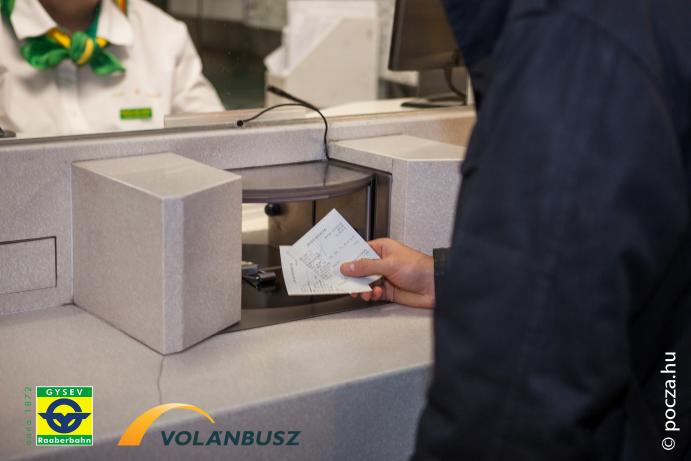 Volánbusz bérletek a GYSEV jegypénztárakban